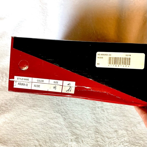 Liliana Gladiator Pump Asuka-12 Open Toe Nude New - Picture 9 of 10